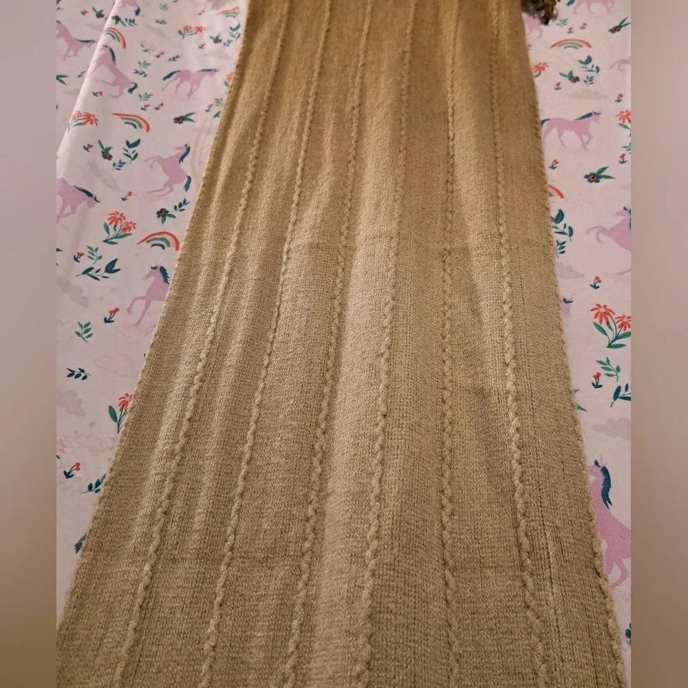 EUC Bedford Cottage Ombre Green Boho Casual Cottage Neutral Scarf Wrap w/ Fringe